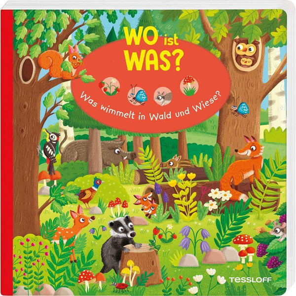 WO IST WAS? WAS WIMMELT IN WALD UND WIESE? - Kinderbuch