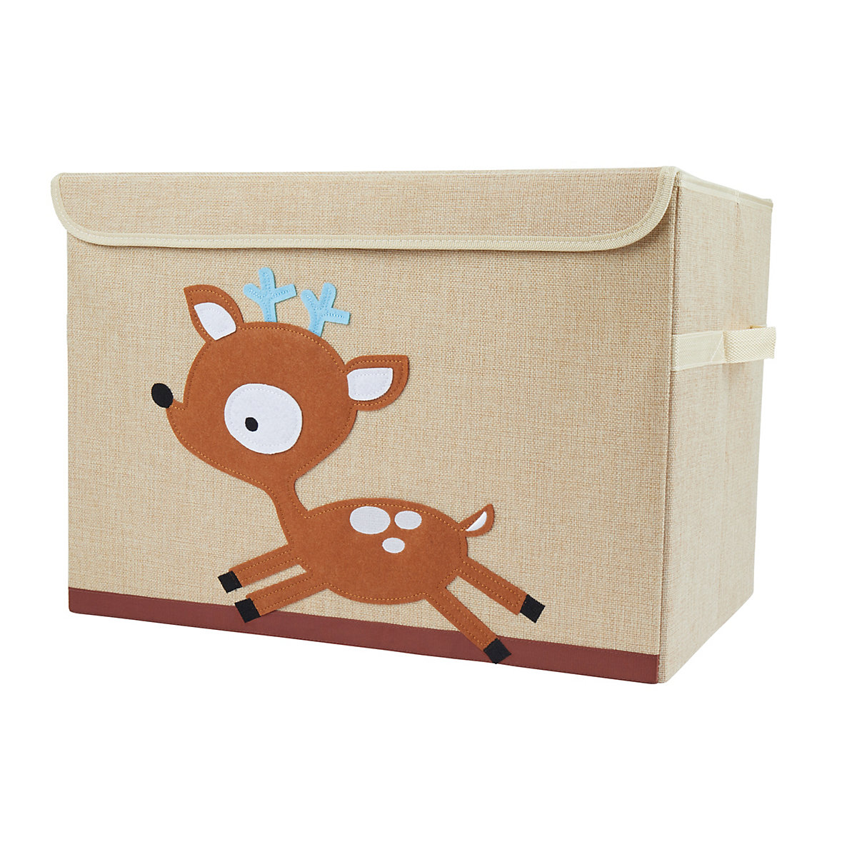 Aufbewahrungsbox mit Deckel Kinder Spielzeugkiste 65 L faltbar Staubox Stoffbox Aufbewahrungsboxen