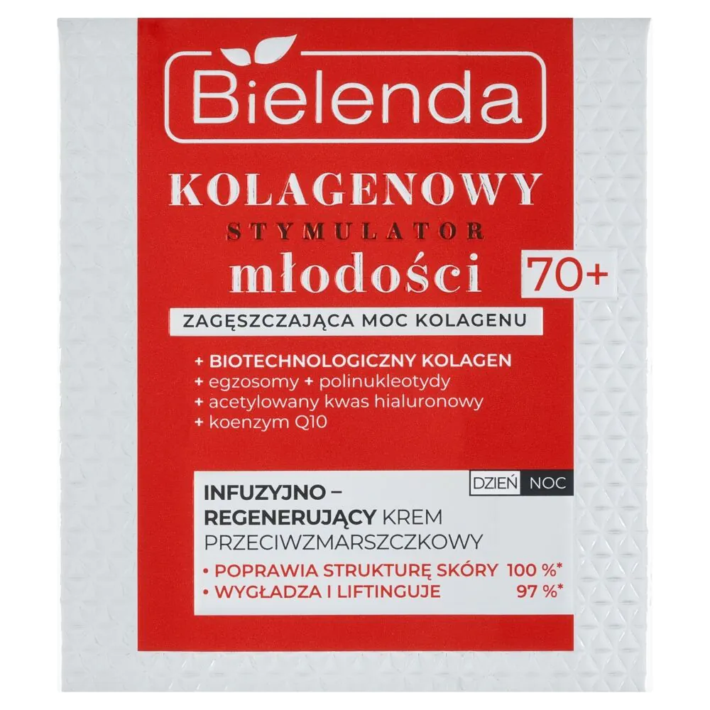 „Bielenda Collagen Youth Stimulator“ infuzinis-regeneruojantis kremas dienai/nakčiai 70+