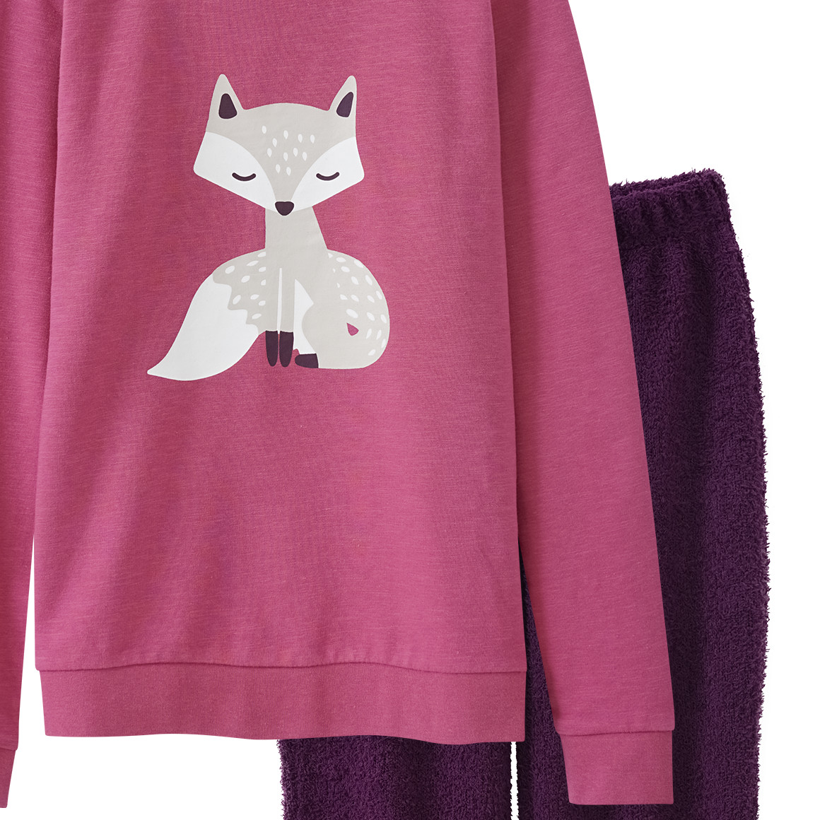 Mädchen Schlafanzug mit Fuchs-Motiv