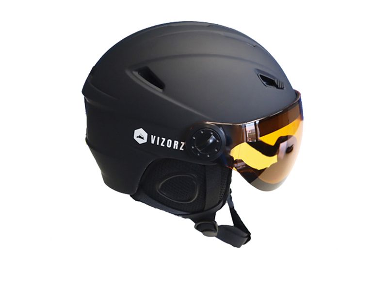 Vizorz 58 - 61 cm Schwarze Skihelm Mit Visier
