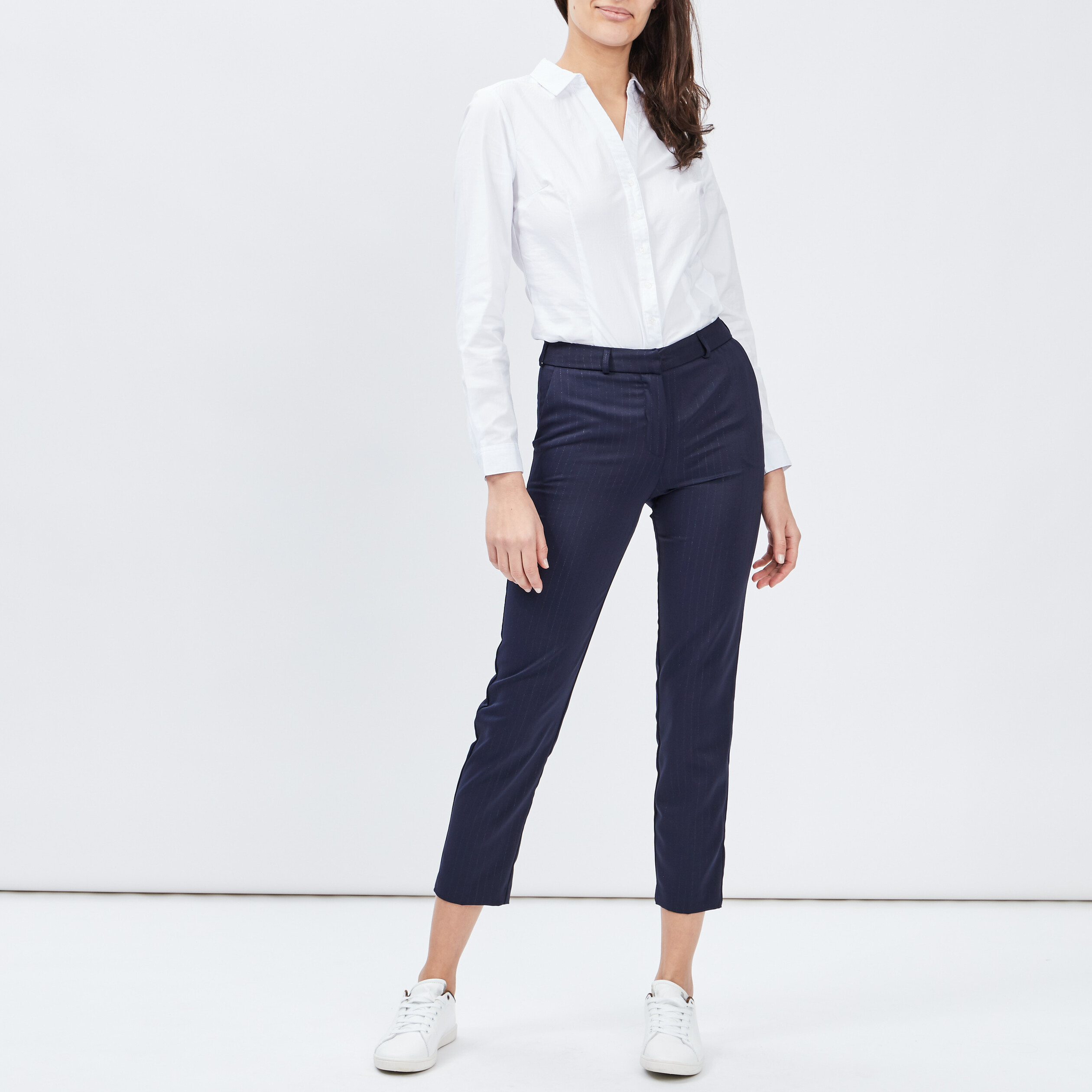 Chemise manches longues blanc femme | La Halle