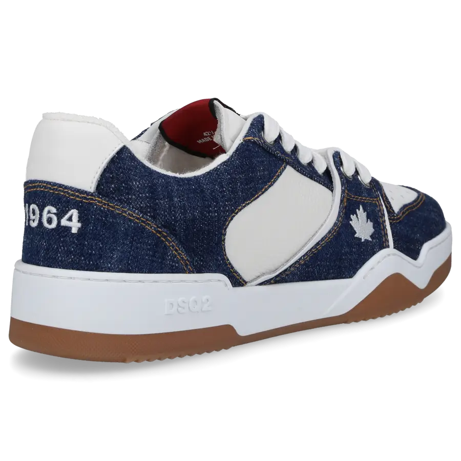 Dsquared2 - Sneaker low SPIKER Kalbsleder Denim - blau