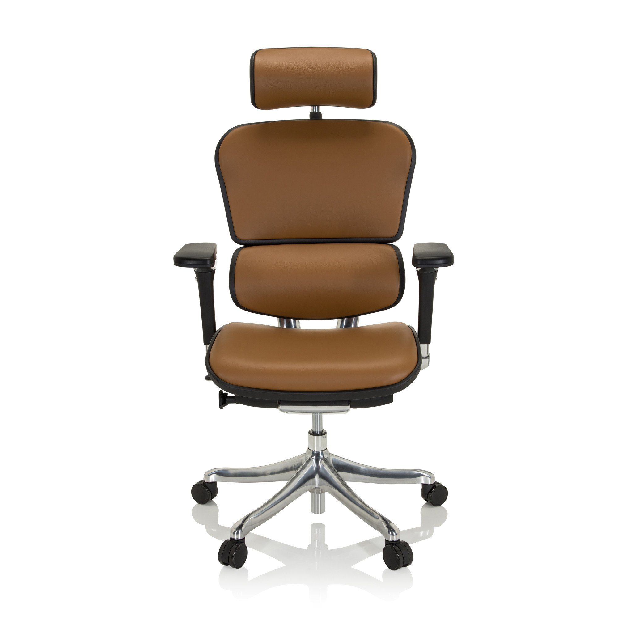 hjh OFFICE Drehstuhl High End Bürostuhl ERGOHUMAN PLUS Leder (1 St), Schreibtischstuhl ergonomisch