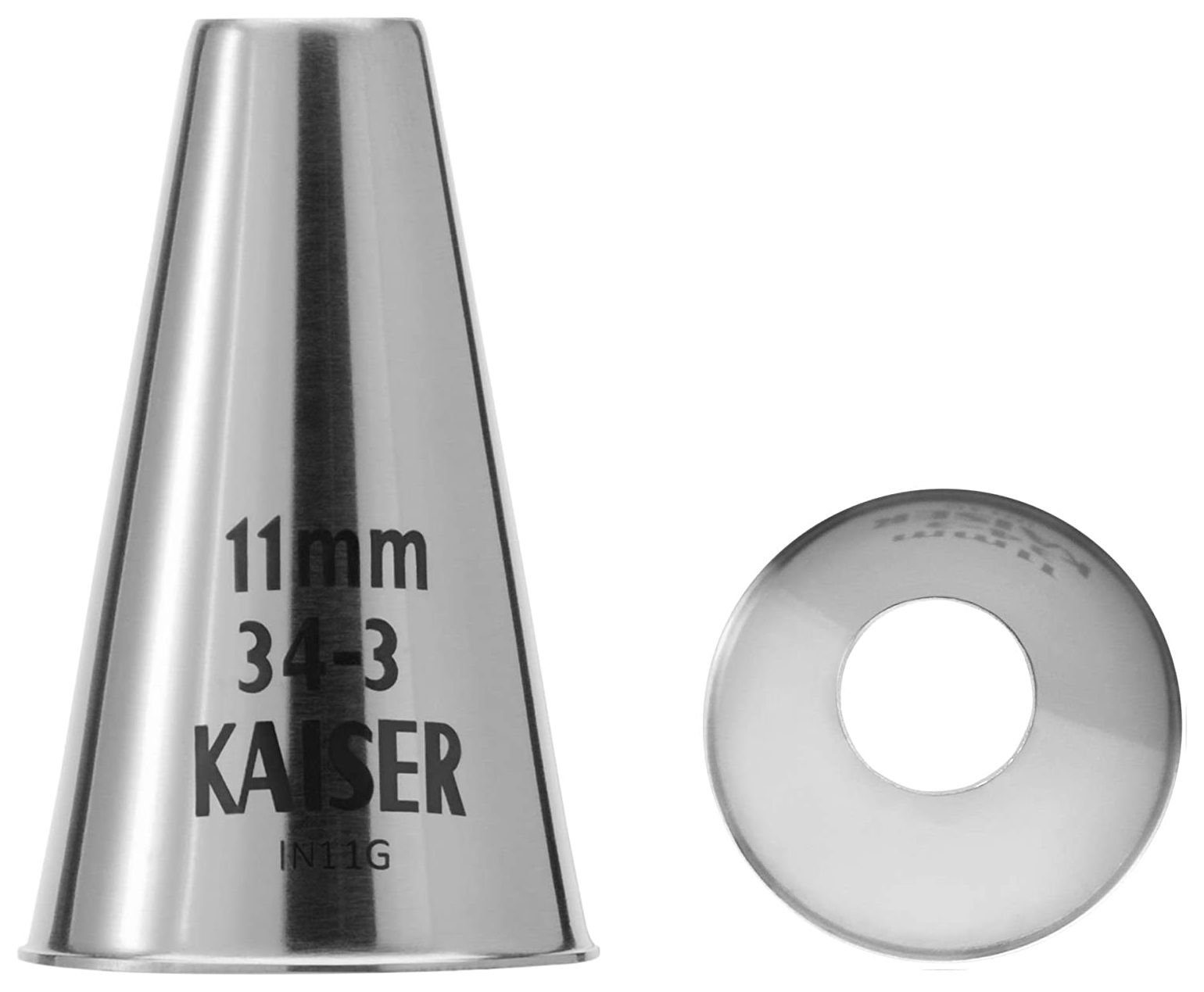 Kaiser Backformen Spritzbeutel Kaiser Spritzbeutel 35cm Set 5 tlg mit 3 Tüllen und Adapter