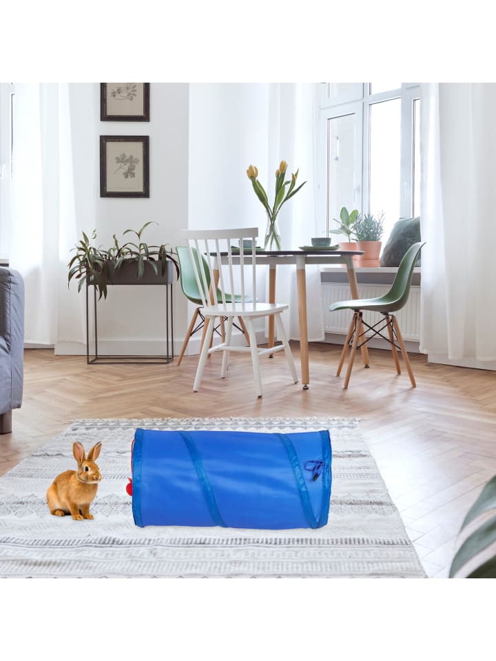 relaxdays Katzentunnel in Blau günstig kaufen onesize