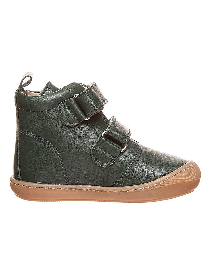 kmins Leder-Sneakers in Dunkelgrün günstig kaufen 21