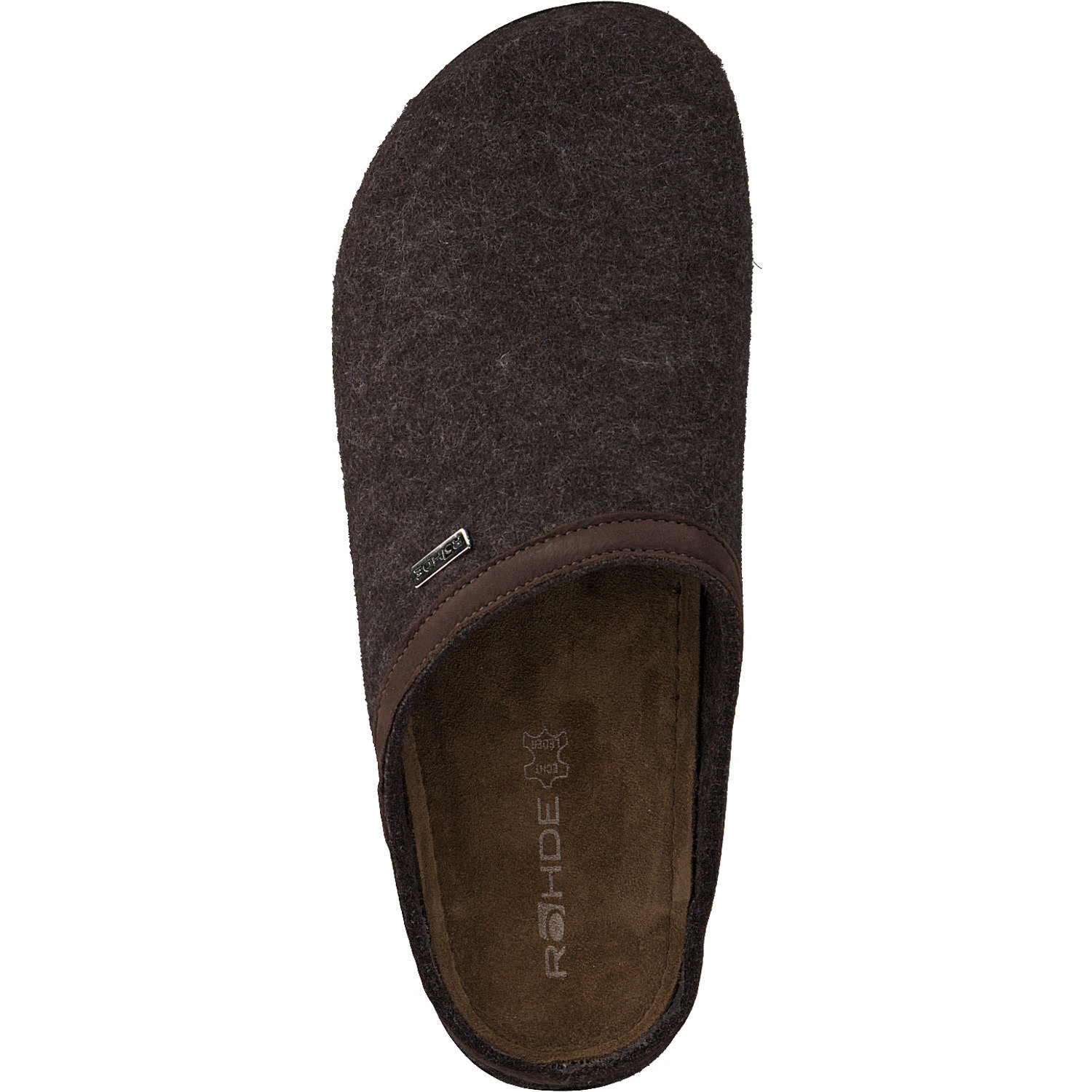 Rohde 6740, Filzpantoffeln, Herren, Braun (Espresso/Walnut)