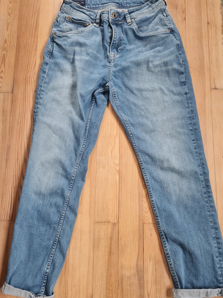 Pepe Jeans Jeans - Mom fit - in Blau günstig kaufen W27/L32