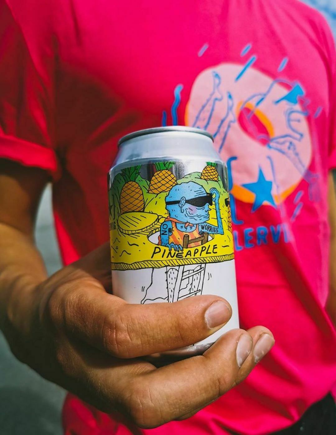 Lervig : No Worries Pineapple - Gueule de joie 0.5° |  33 cl
