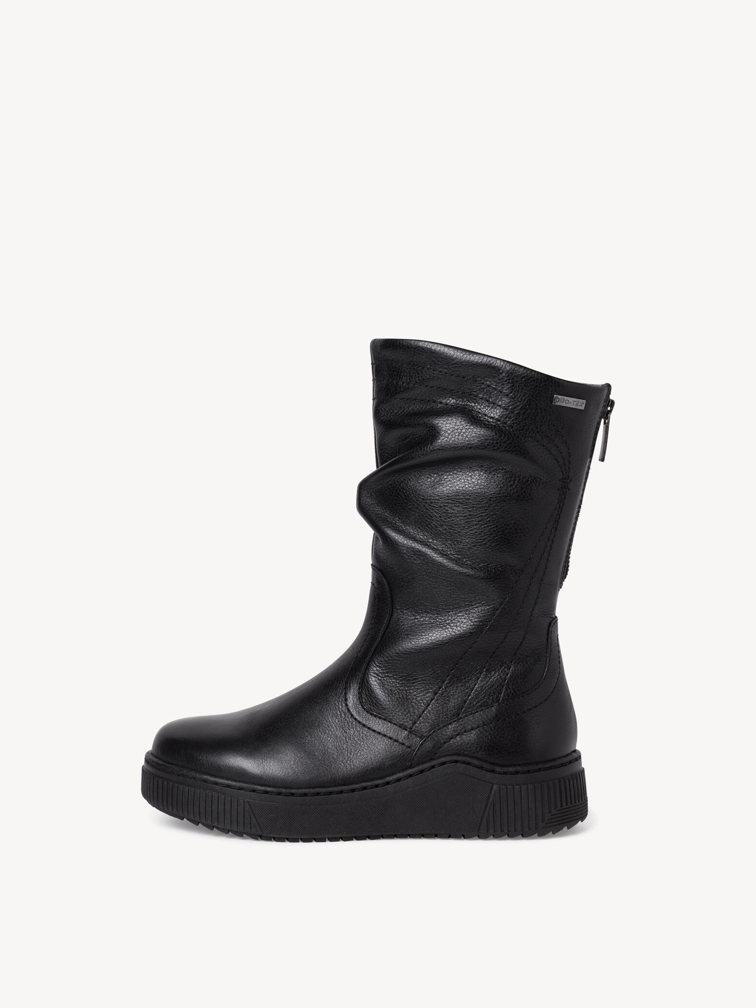 Bottine en cuir - noir