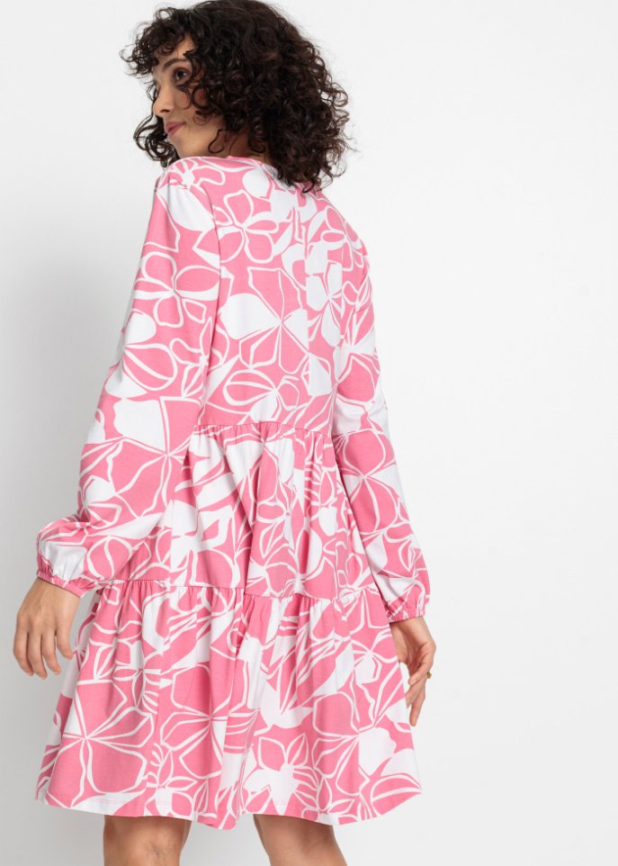 Geblümtes Jerseykleid