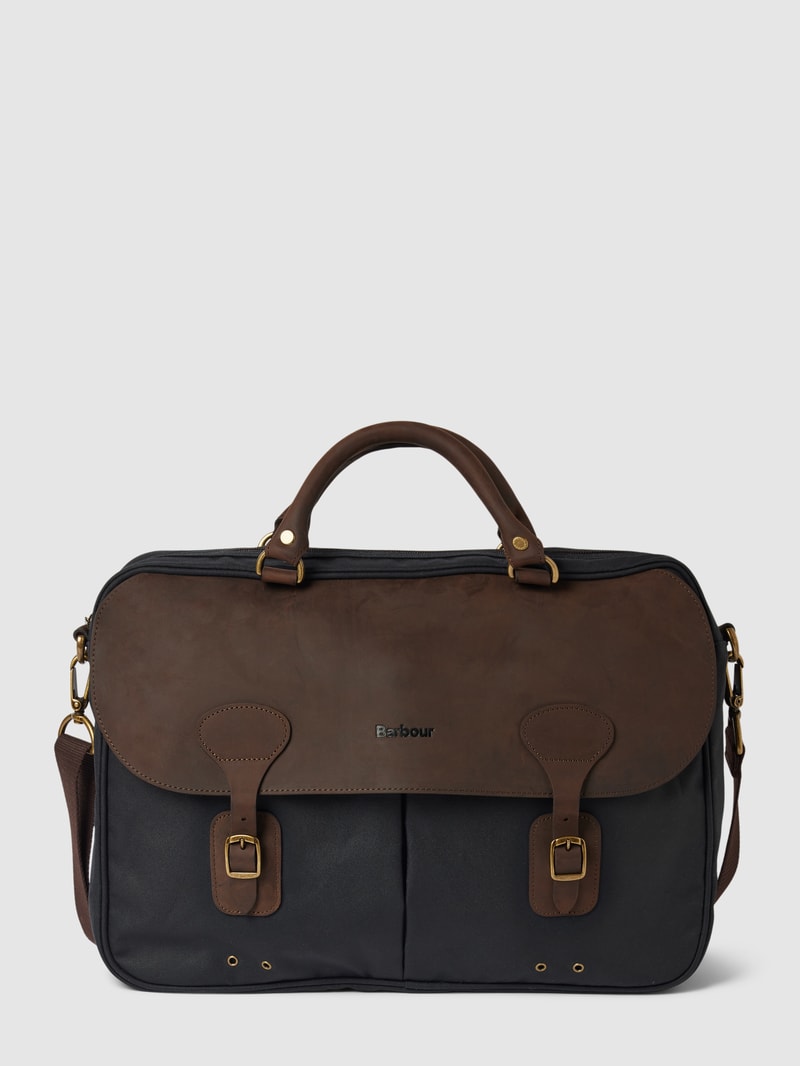 Laptoptasche mit Tragehenkel in marineblau