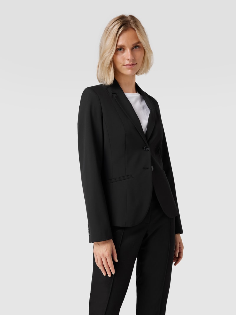 Blazer mit Leistentaschen in schwarz