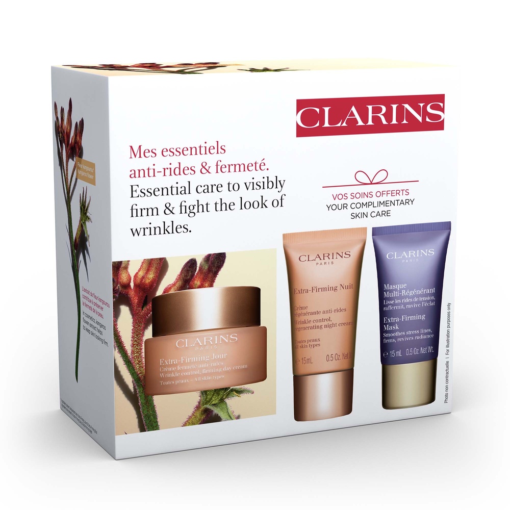Clarins Coffret Mes essentiels anti-rides & fermeté. Soins visage  anti-âge, anti-rides dès 40 ans