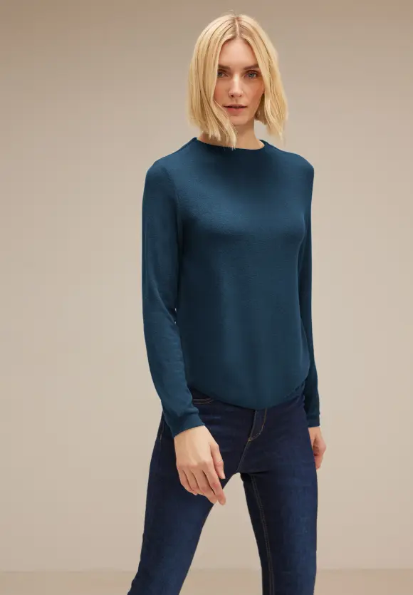 Street One Langarmshirt mit Gummisaum