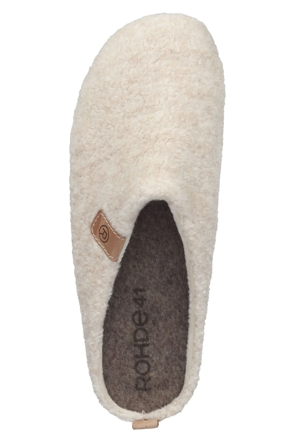 Rohde  Hausschuh - Beige - Flacher Absatz