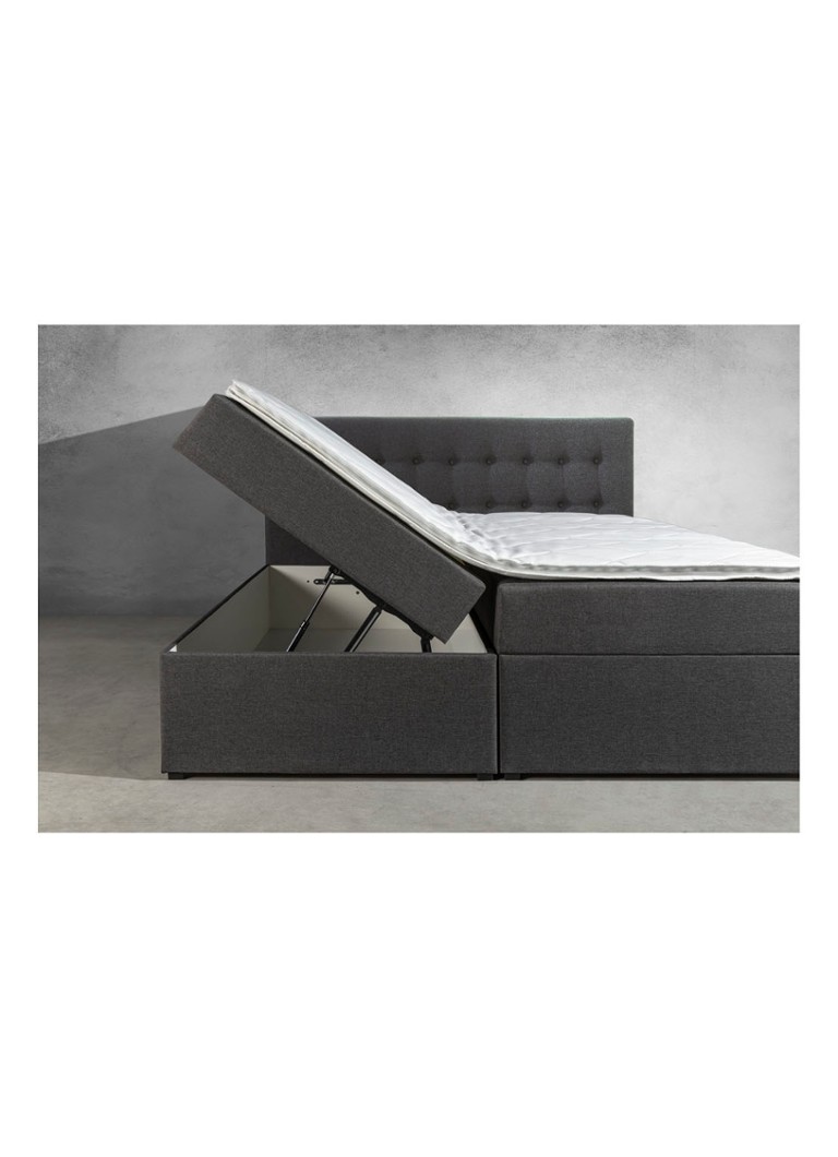 Sommier à lattes Bloemendaal Guardar avec espace de rangement, matelas et surmatelas inclus. Matelas et surmatelas inclus.