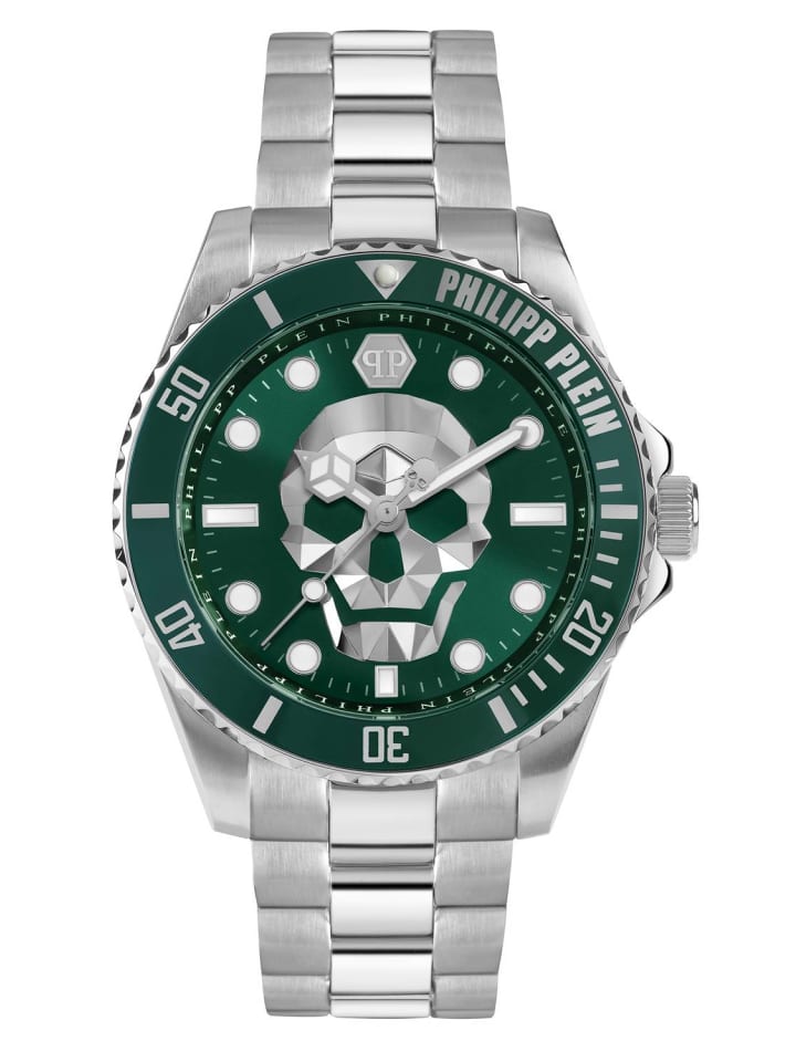 Philipp Plein Philipp Plein Herrenuhr The $kull Diver in silber günstig kaufen onesize