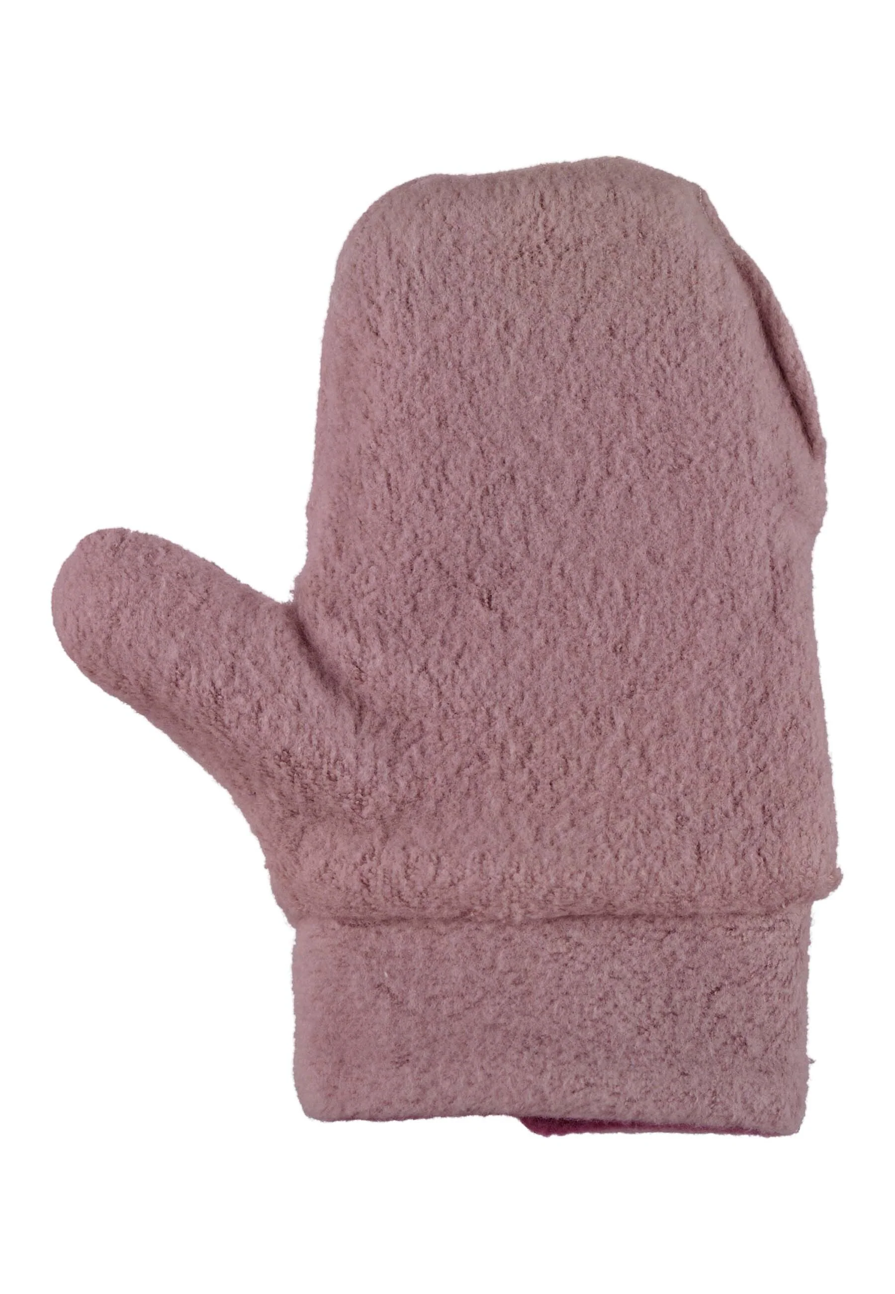 Fäustlinge mit Daumen, Microfleece melange (recycelt)