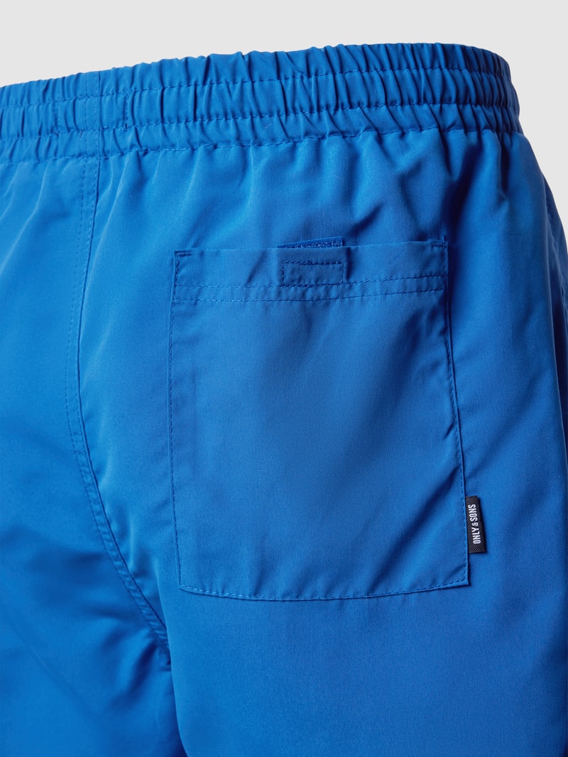Badehose mit elastischem Bund Modell 'TED' in blau
