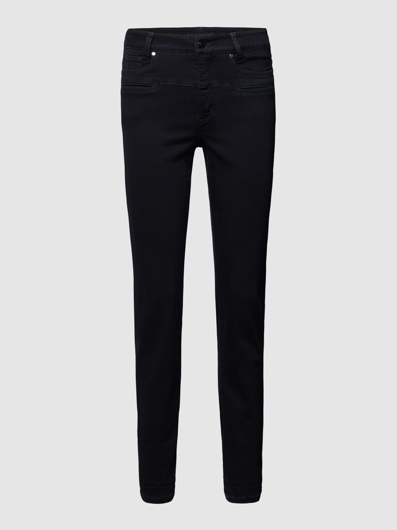 Straight Fit Jeans Modell 'Pearlie' in dunkelblau