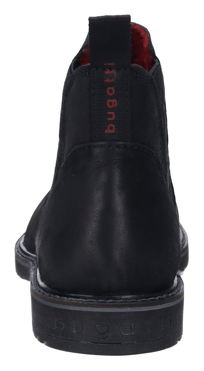 bugatti Chelseaboots mit logobedruckter Anziehlasche