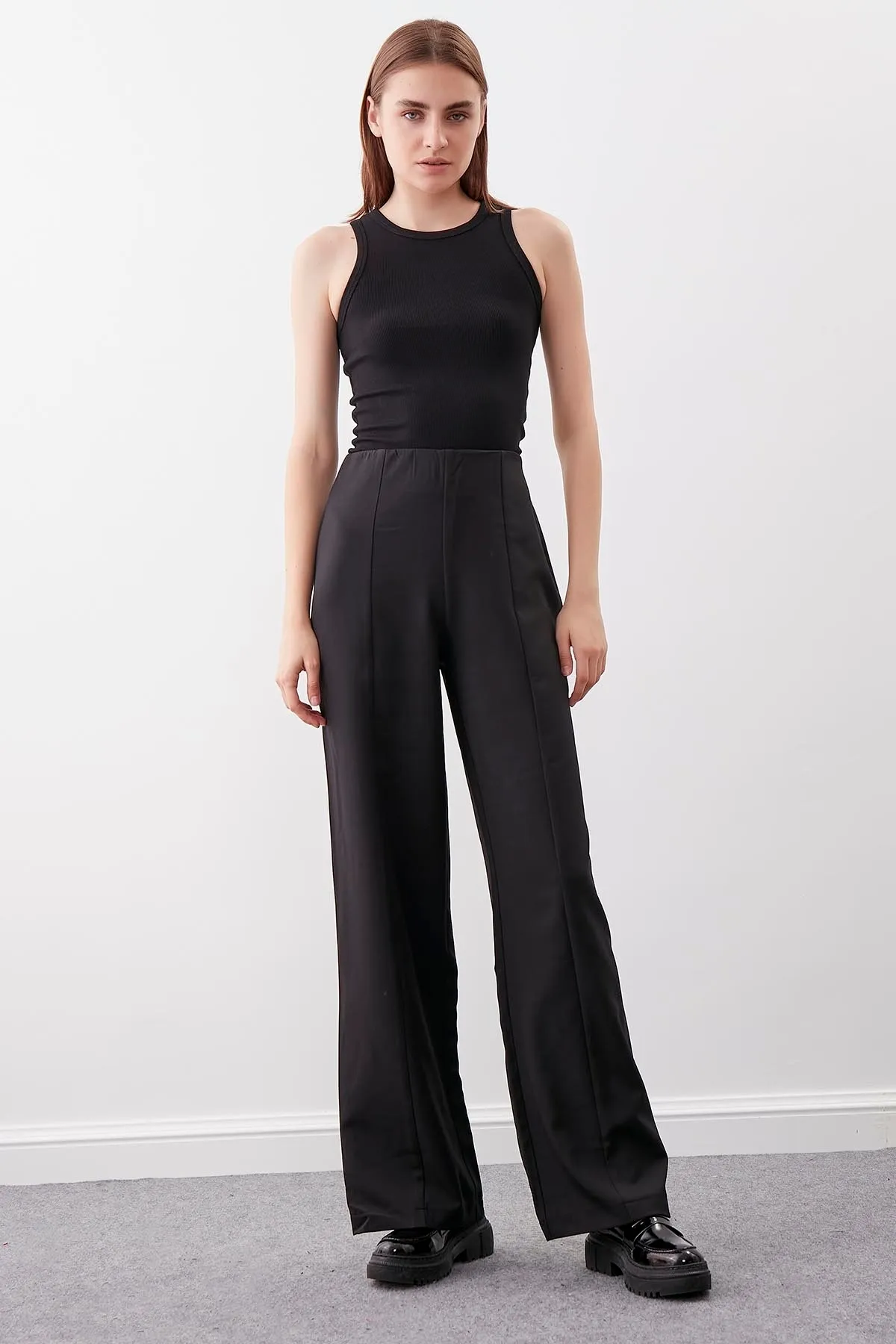 Vitrin  Hose mit hoher Taille und Reißverschlussnähten