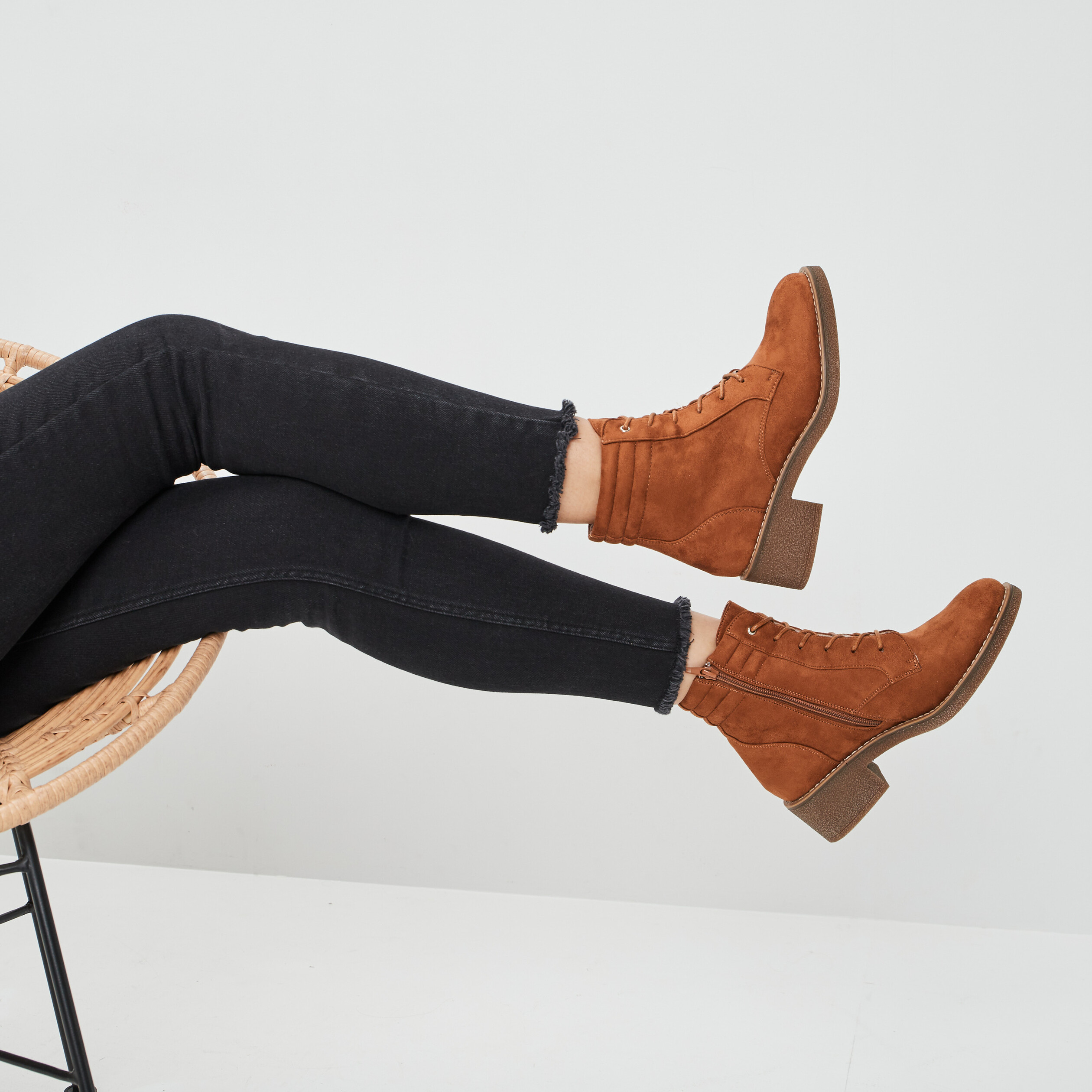 Bottines à talons marron femme | La Halle