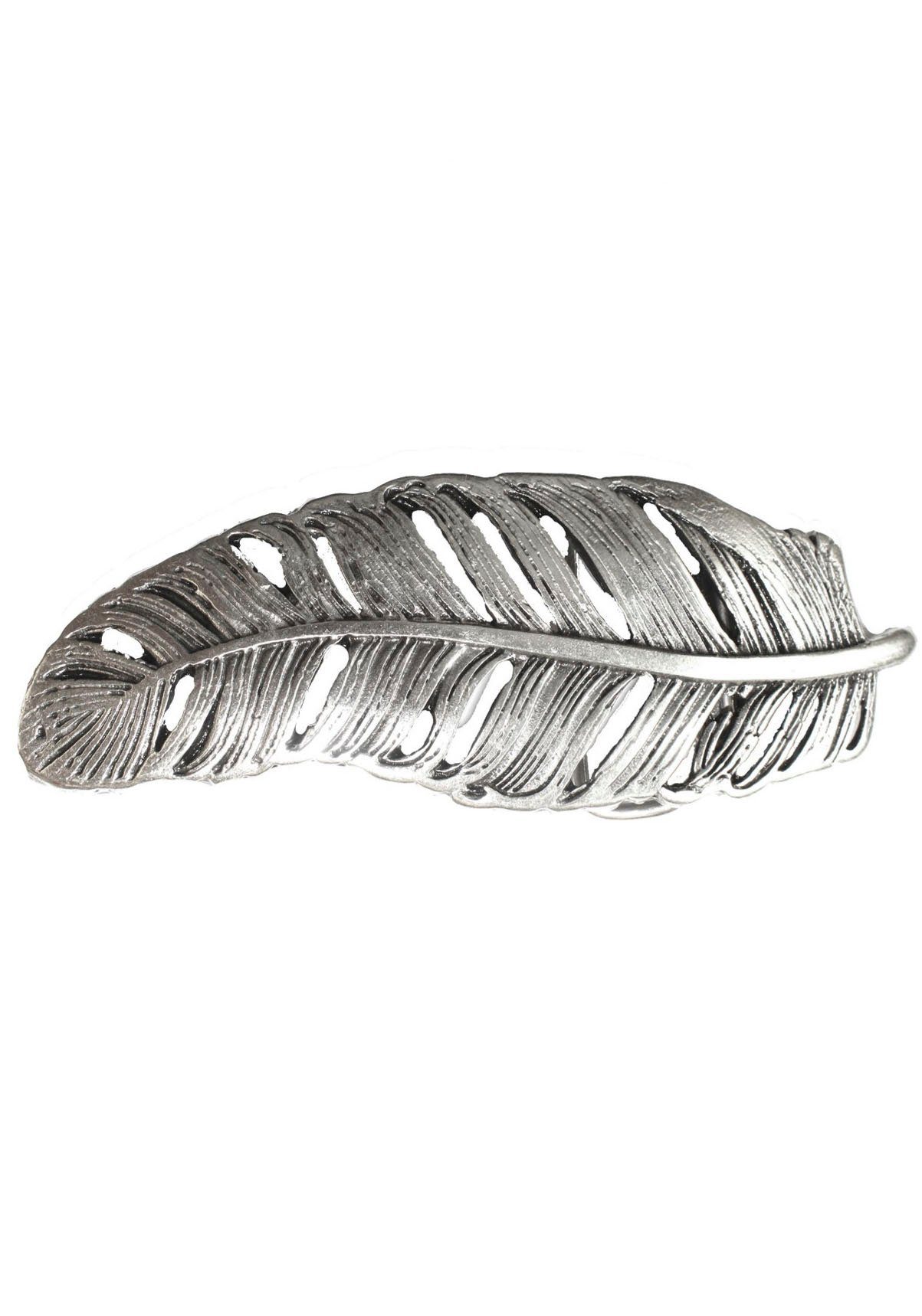 RETTUNGSRING by showroom 019° Gürtelschnalle Wechselschnalle Feder Silber