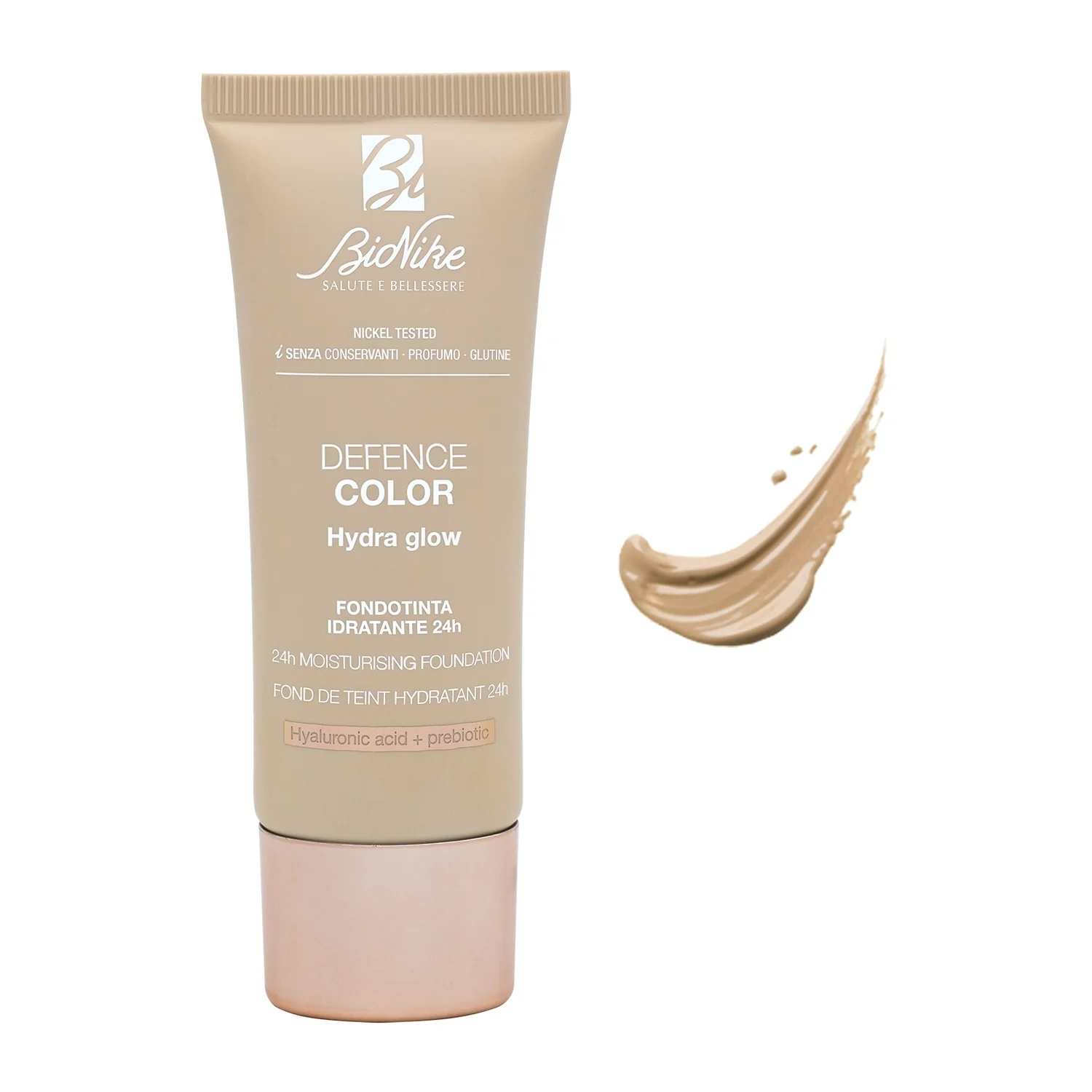 Base de maquillaje líquida hidratante Defence Color Hydra Glow 24H