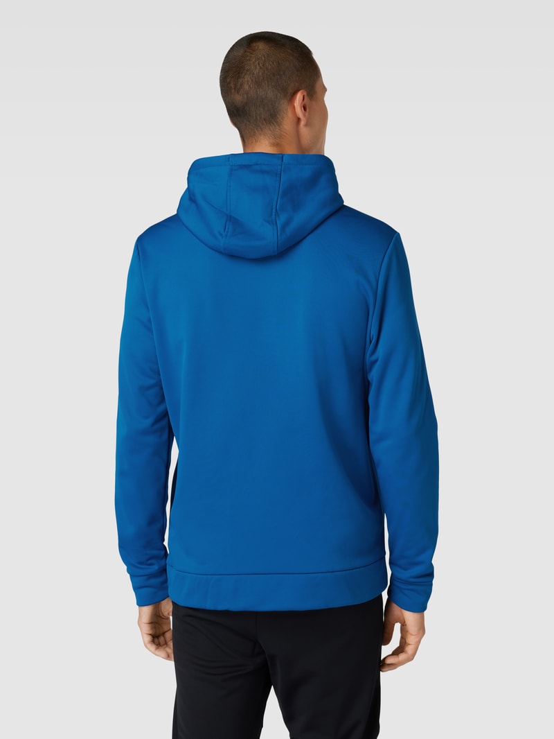Hoodie mit Logo-Print in petrol