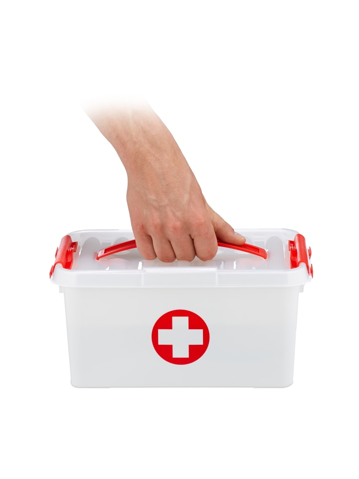 relaxdays Medizinbox in Weiß günstig kaufen onesize