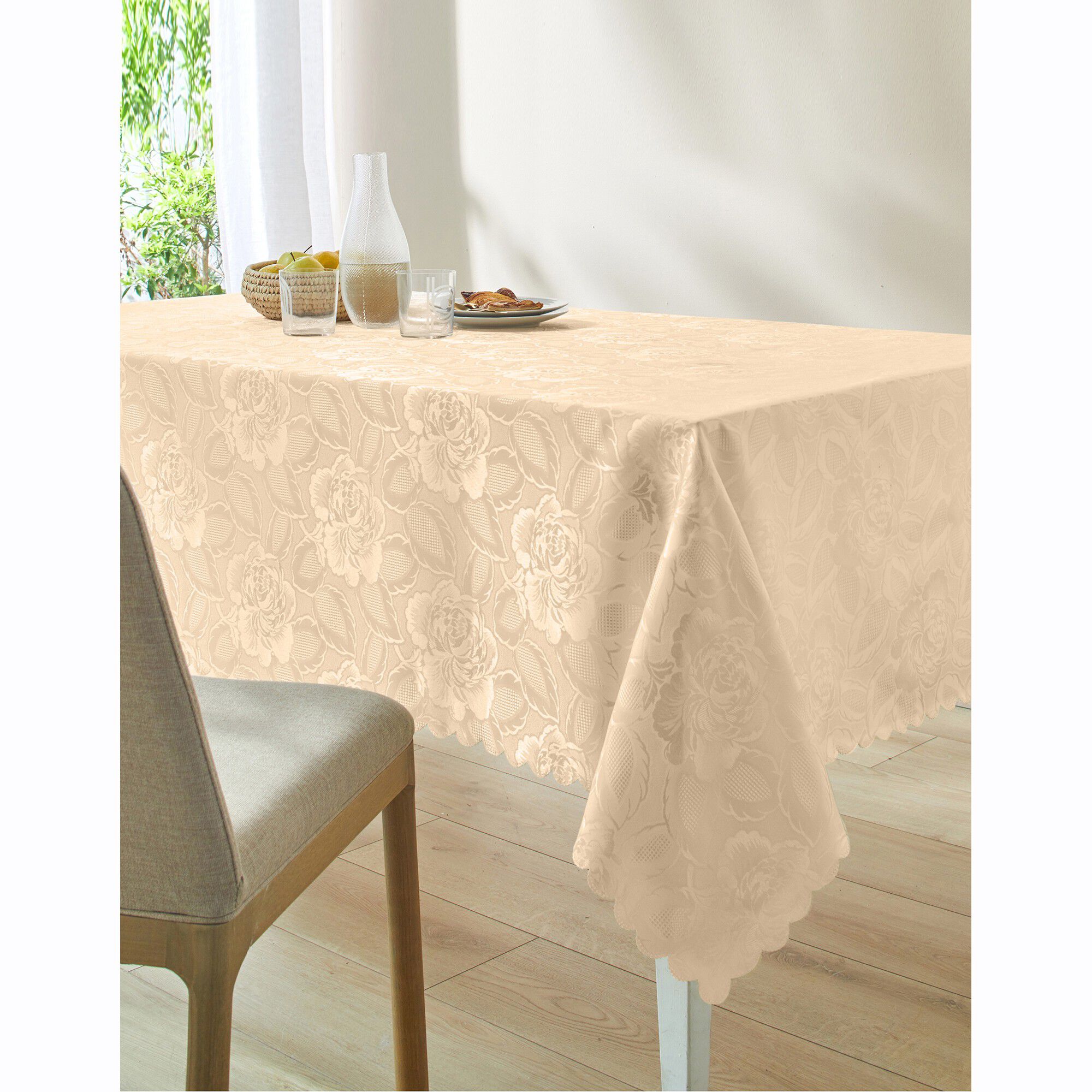 Nappe jacquard damassé