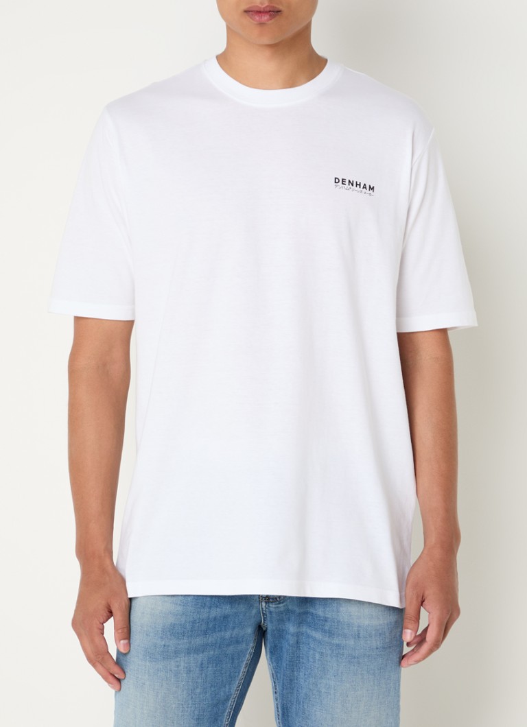 Denham Dragon -t-paita, jossa logo ja painatus takana