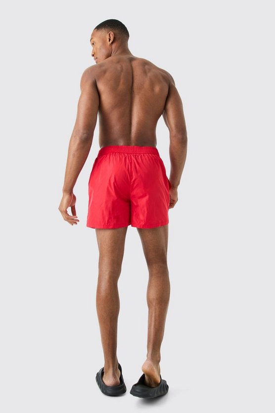 Kurze Man Triangle-Badehose mit Druckknöpfen