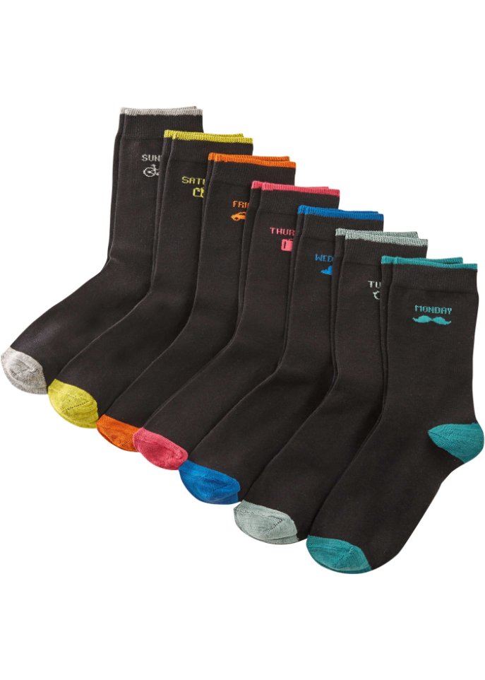 Socken Wochentage (7er Pack) mit Bio-Baumwolle