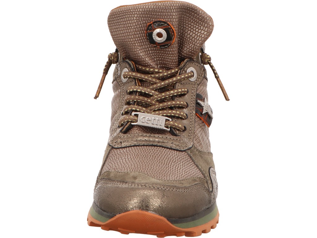 CETTI Stiefeletten taupe Schnürboot Stiefel Damen Taupe Neu
