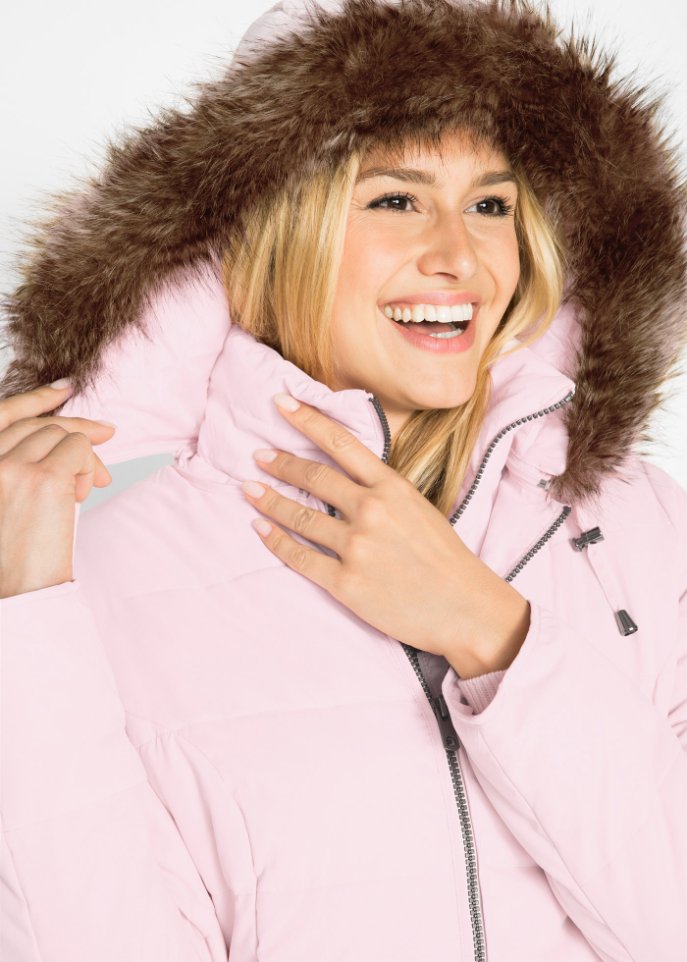 Steppjacke mit Kapuze, gefüttert