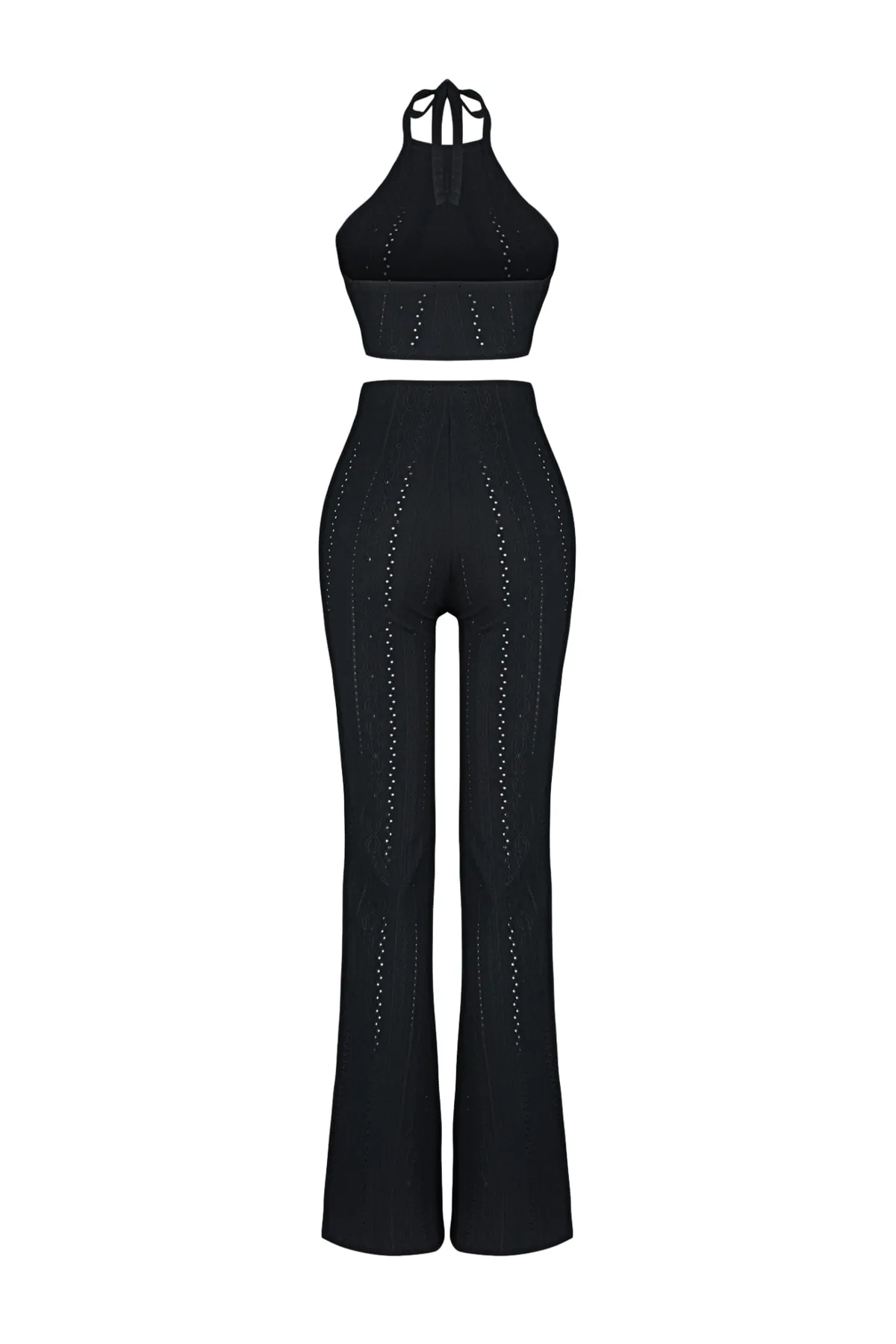 Trendyol Collection  Schwarzes gewebtes Unter-Oberteil-Set TBESS23AU00038