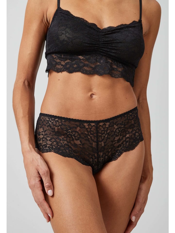 SNOCKS Hipster Panties aus Spitze 3 Stück in Schwarz günstig kaufen