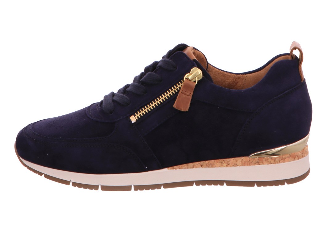 GABOR Freizeit Schnürer blau Gabor Fashion Sneaker low 43.411.16 blau