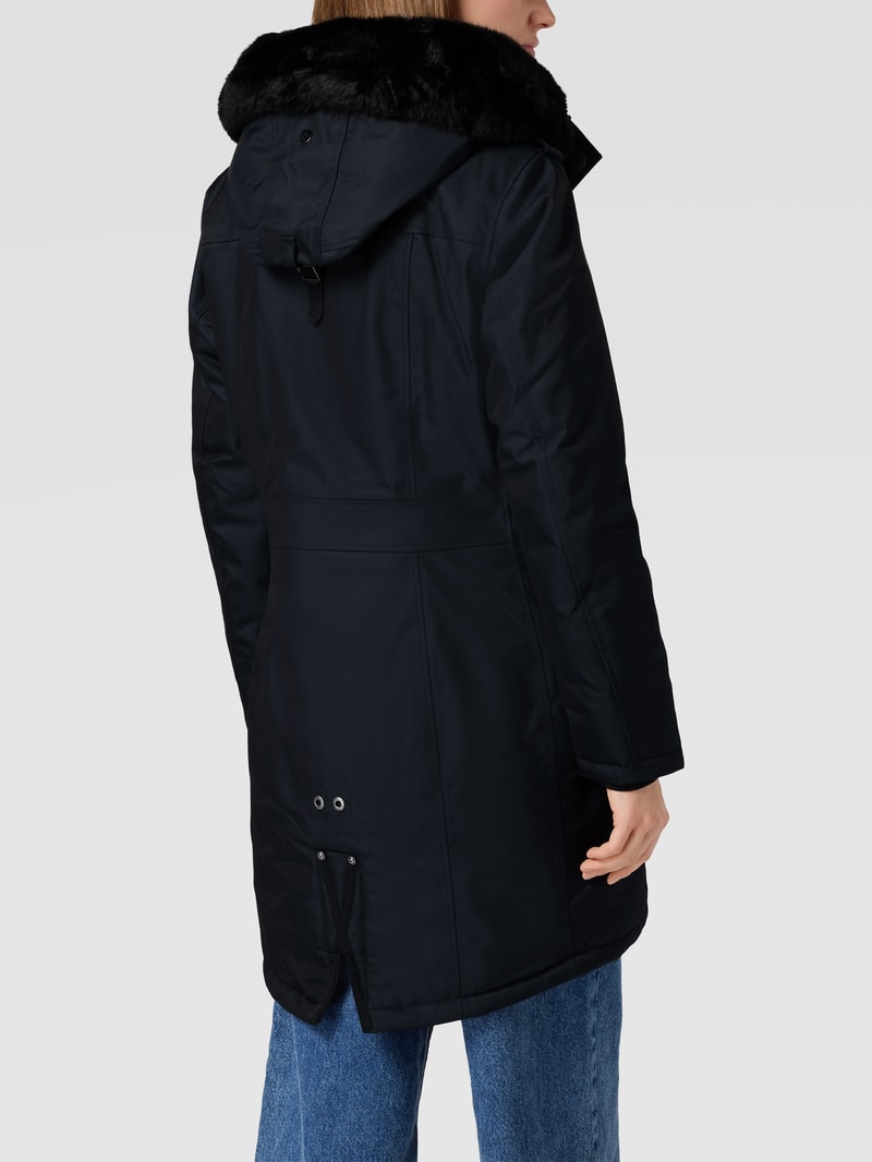 Funktionsjacke mit Label-Applikation Modell 'Delicy' in marineblau
