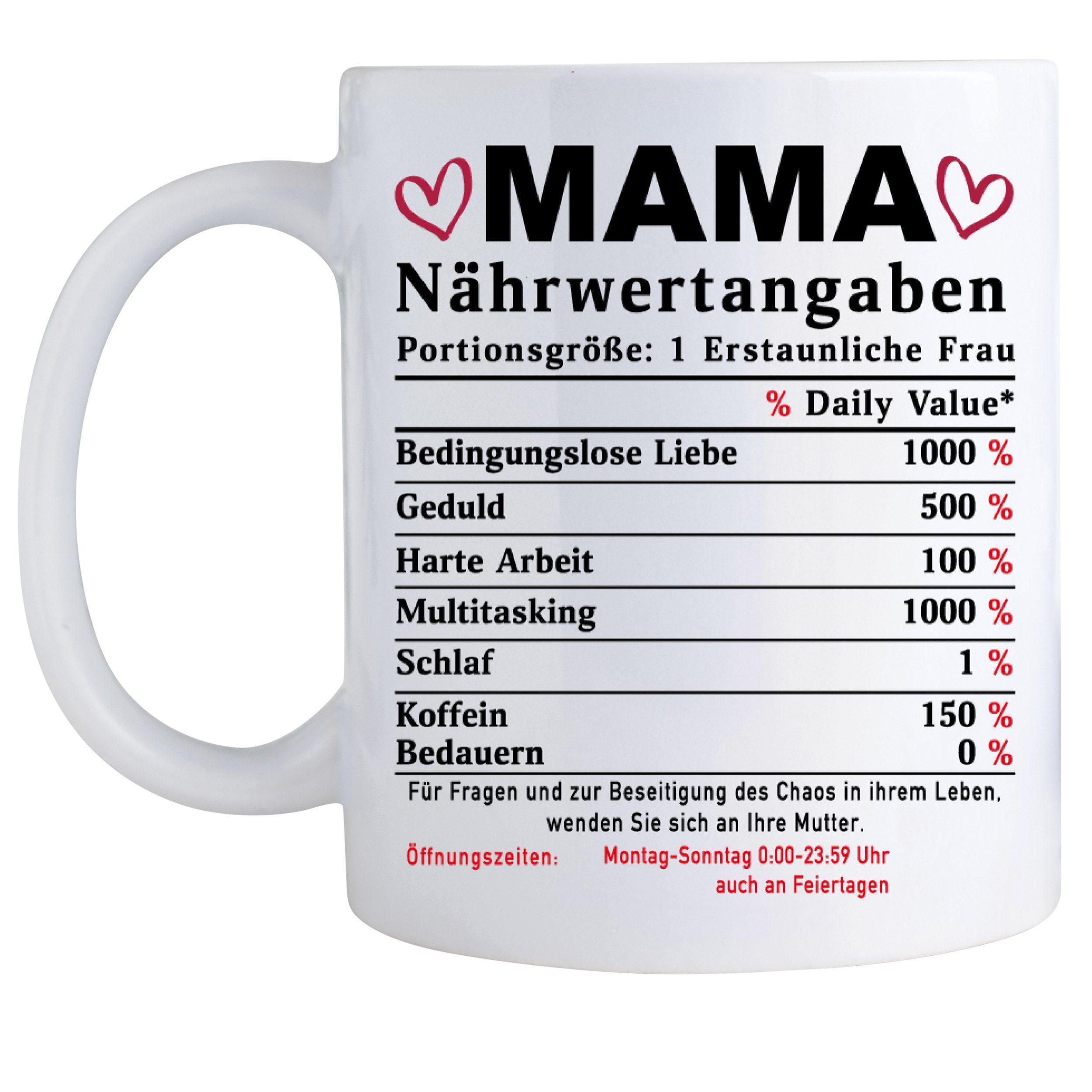 Giftandprint Tasse für Mutter- Mama Tasse als Geschenk zum Muttertag Weihnachtsgeschenke, Mikrowellengeeignet, Spülmaschinengeeignet, Mit Geschenkbox