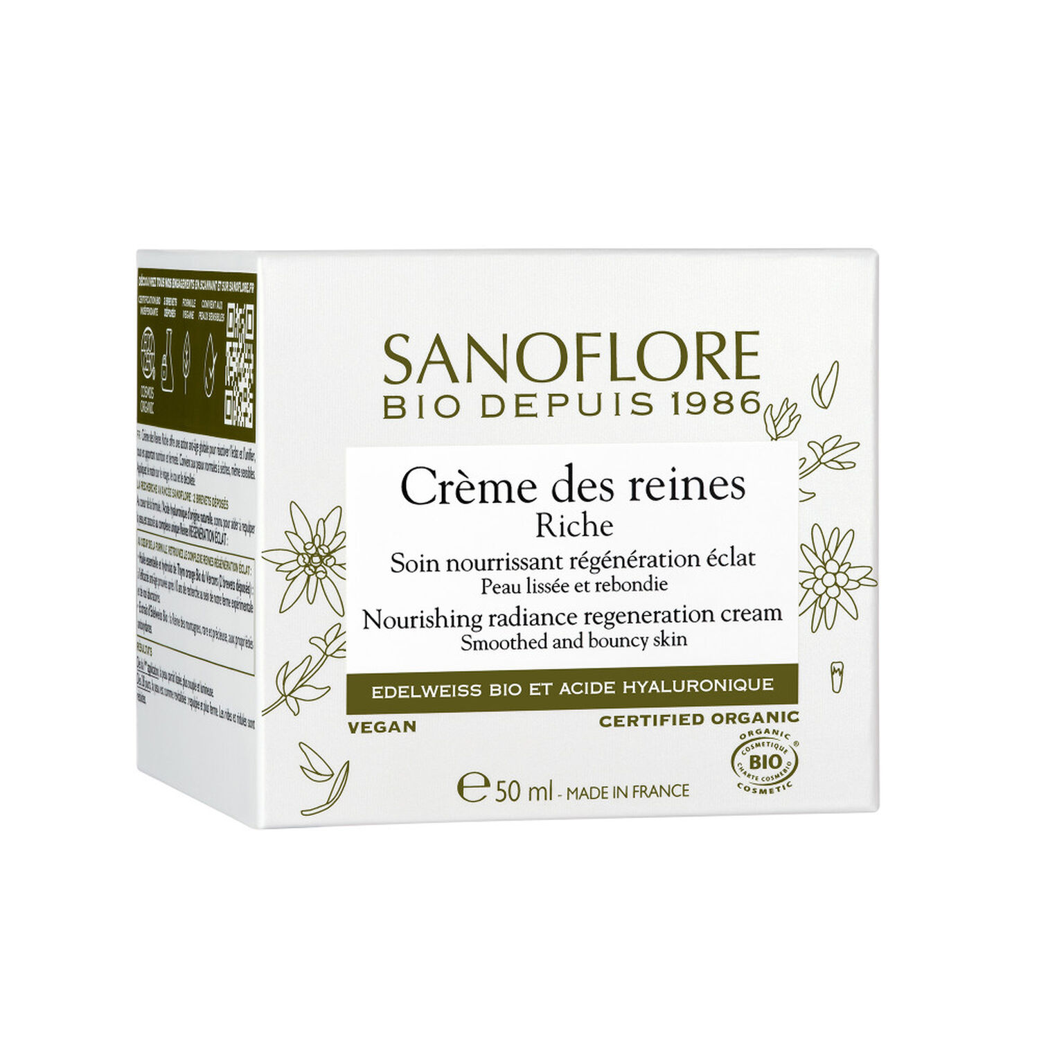 Sanoflore Crème des Reines Riche Soin Anti-âge Régénérant 50 ml