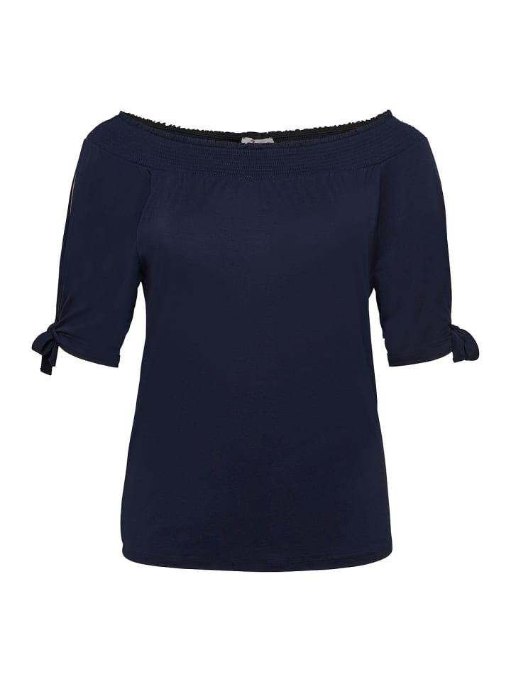 sheego Carmenshirt in marine günstig kaufen