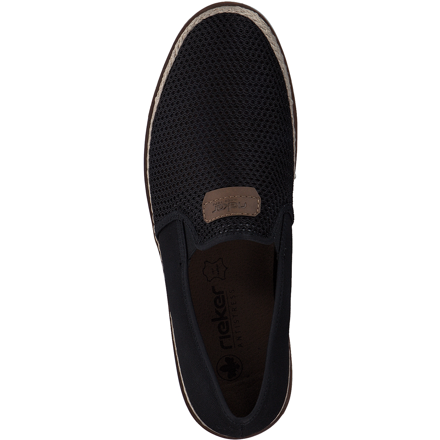 Rieker B2366, Sportliche Slipper, Herren, Schwarz
