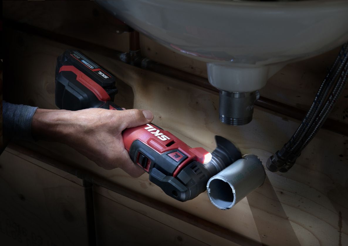 SKIL MF1E3650JA Multiverktyg 20V borstlös exkl. batterier och laddare i väska med tillbehör