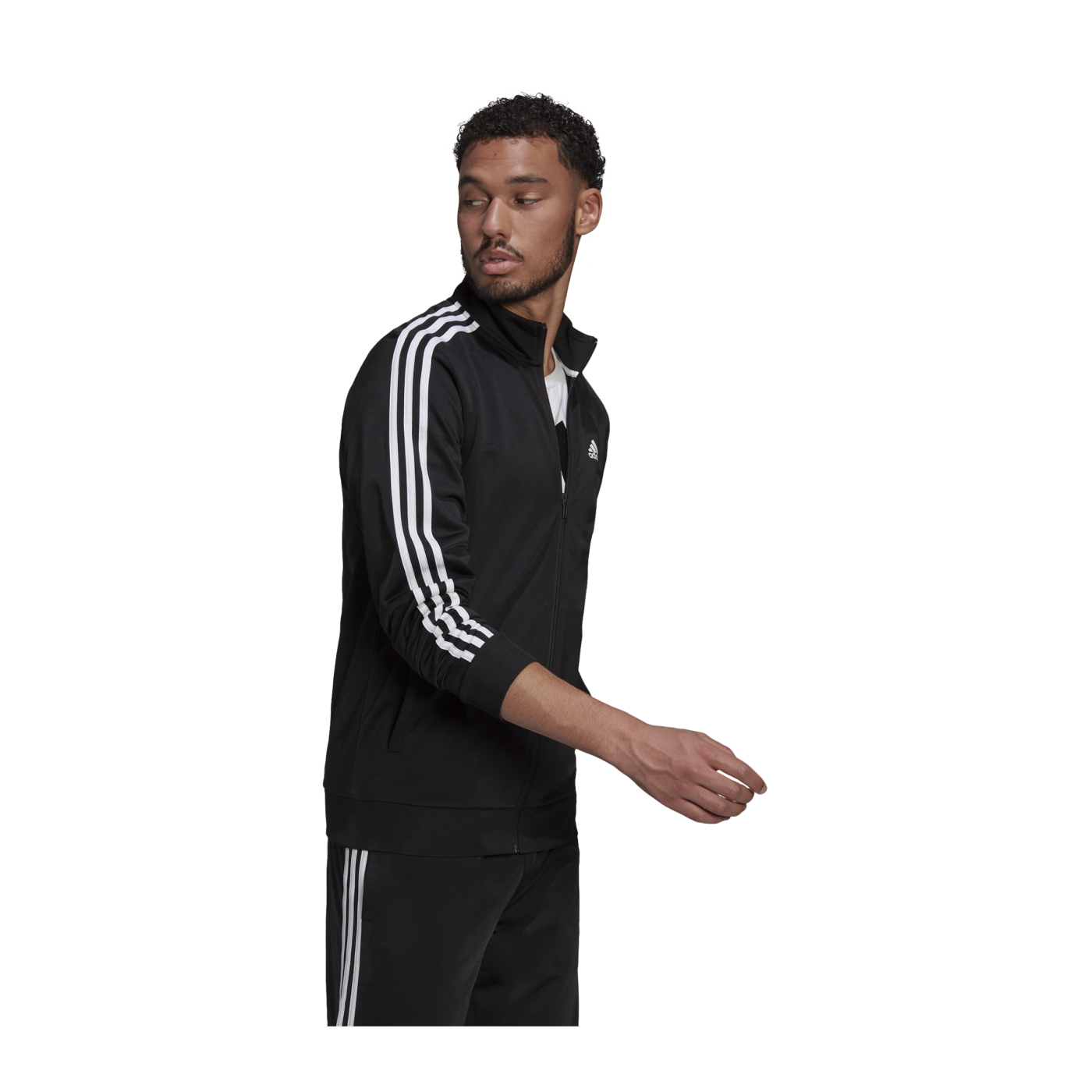 adidas 3S Trainingsjacke Schwarz Weiss