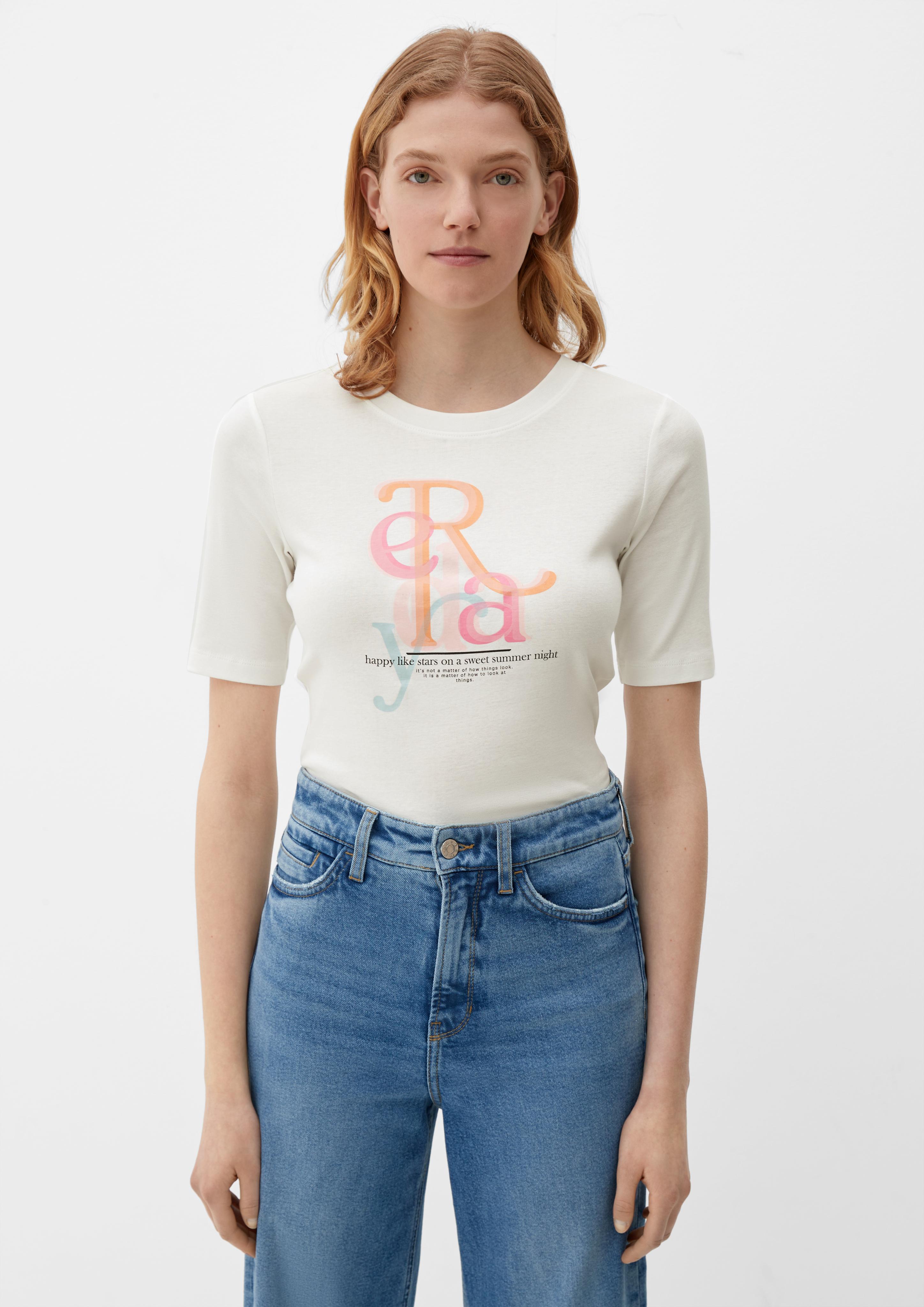 Baumwollshirt mit Frontprint  2132767-02D1